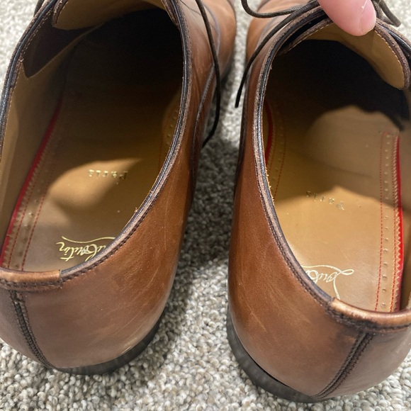 SOLD CHRISTIAN LOUBOUTIN Greggo EU 44 1/2 US 11 Brown Oxford Shoes - Picture 13 of 16